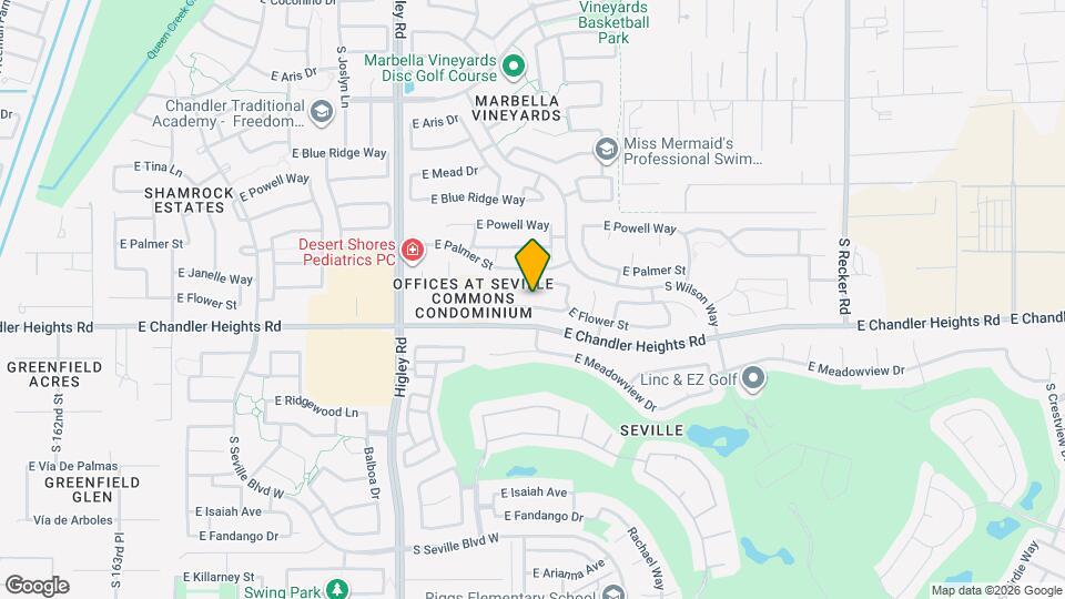 3440 E Flower St Map and Location Details