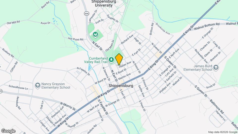 114 N Penn St Map and Location Details