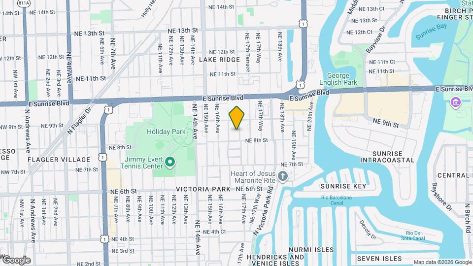 815 NE 17th Ave Map and Location Details