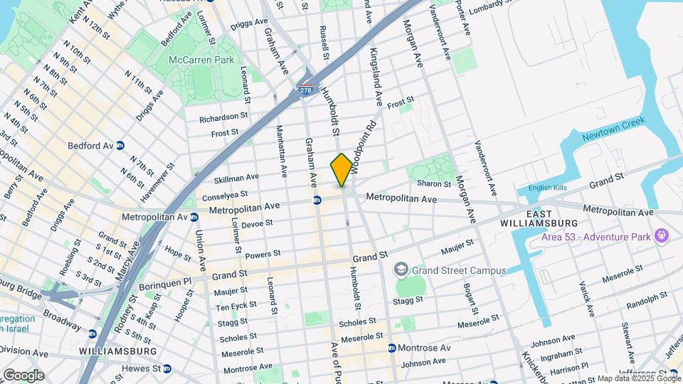 781 Metropolitan Ave Mapa y Detalles de la Ubicación