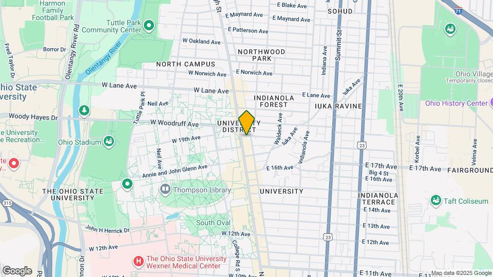 11-15 E 18th Ave Mapa y Detalles de la Ubicación