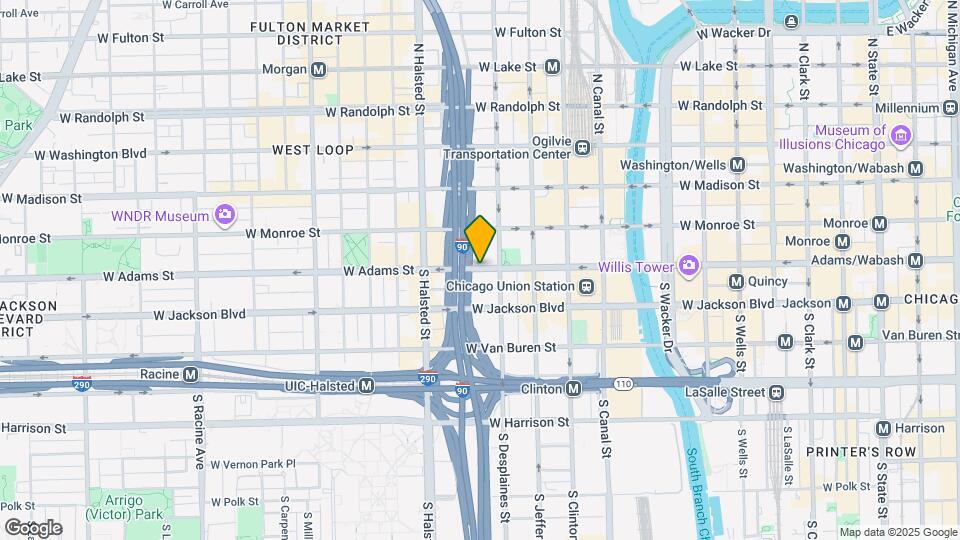 717 W Adams St Map and Location Details