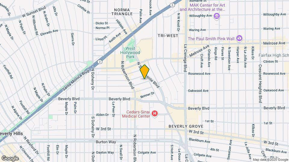 8713 Ashcroft Ave Map and Location Details