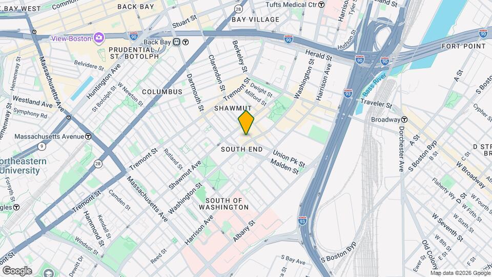 1395 Washington St Map and Location Details
