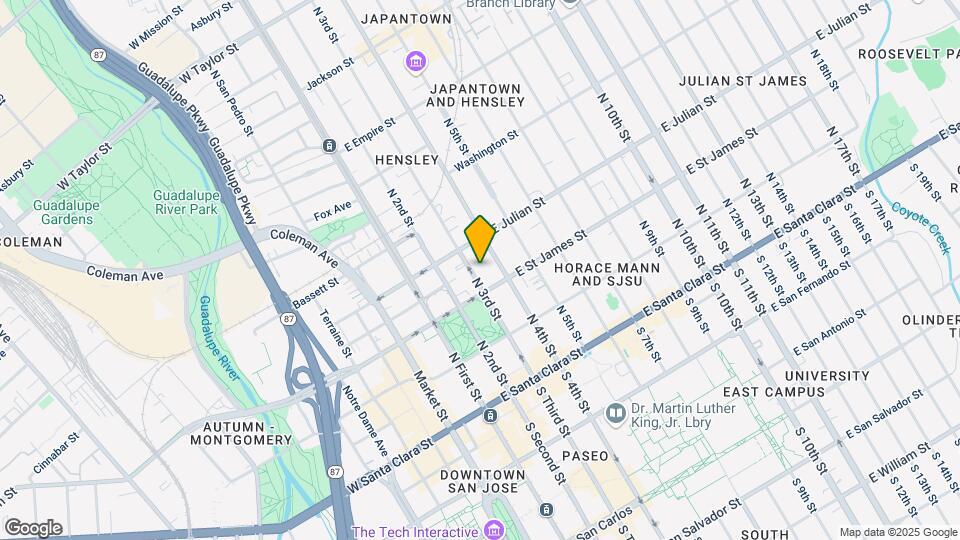 250 N 3rd St Mapa y Detalles de la Ubicación