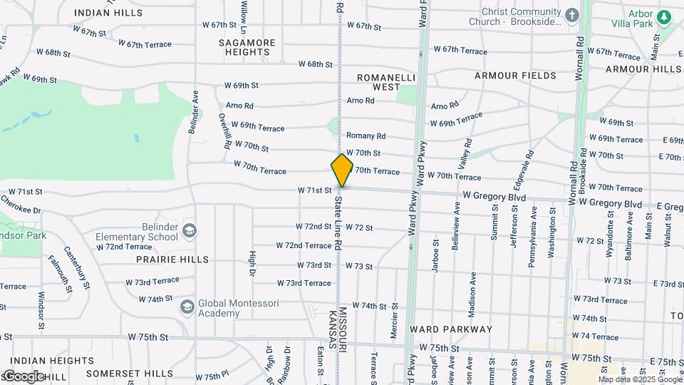1291 W Gregory Blvd Mapa y Detalles de la Ubicación