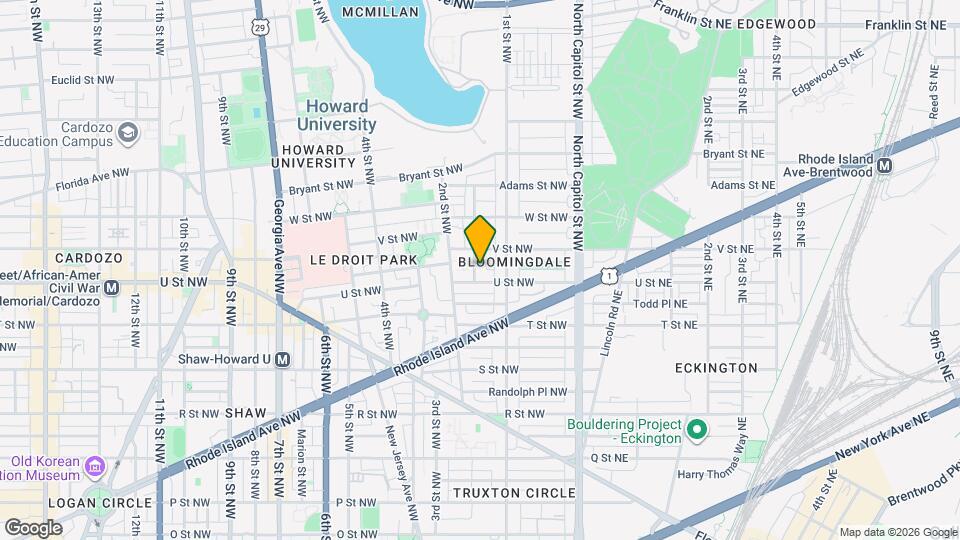 2009 Flagler Pl NW, Unit B Map and Location Details