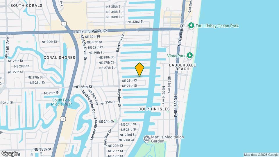 2871 NE 26th Ct Map and Location Details