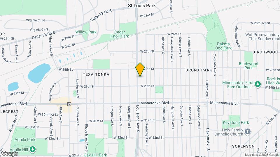 2833 Louisiana Ave S Mapa y Detalles de la Ubicación