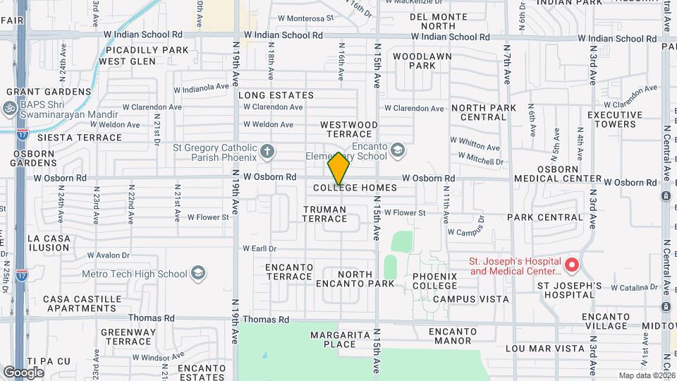 3338 N 16th Ave Mapa y Detalles de la Ubicación