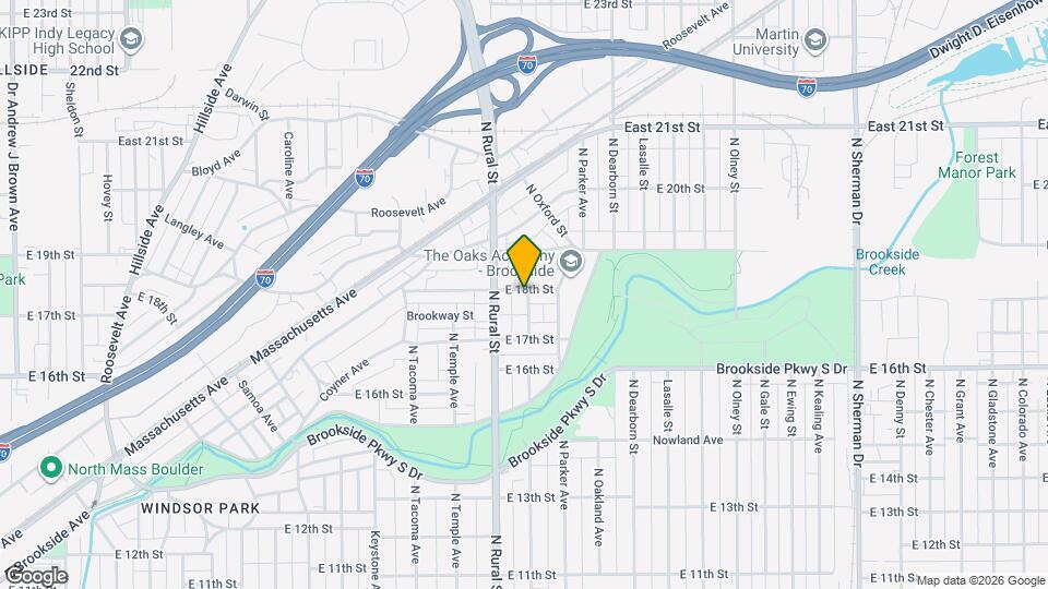2827 E 18th St Map and Location Details