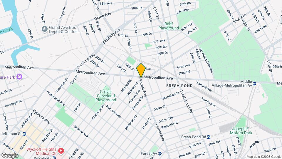 62-41 Forest Ave Mapa y Detalles de la Ubicación