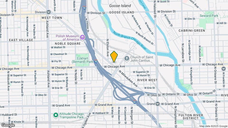 805 N Milwaukee Ave Map and Location Details