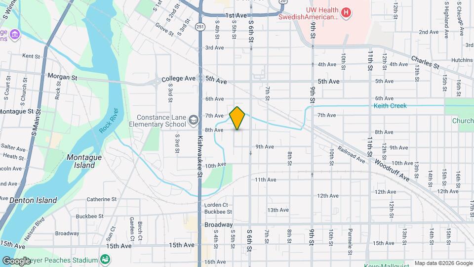 906 S 5th St Map and Location Details
