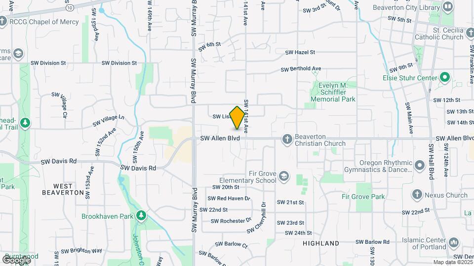 14157 SW Allen Blvd Map and Location Details