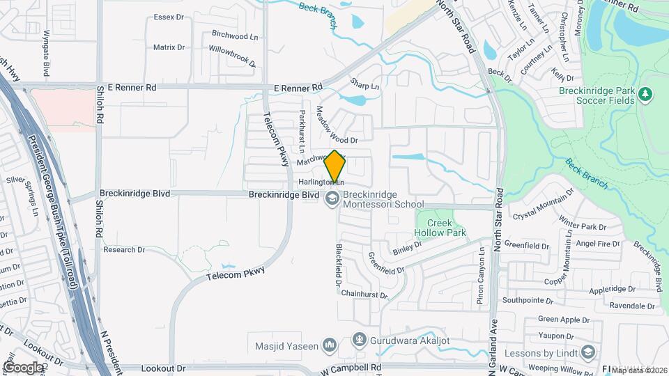 3902 Harlington Ln Map and Location Details