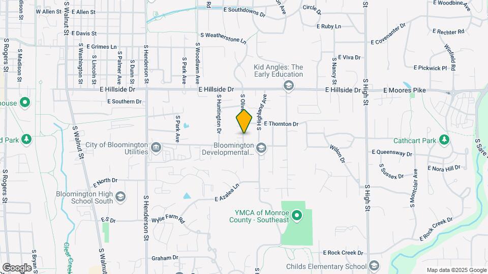 1745 S Olive St Map and Location Details