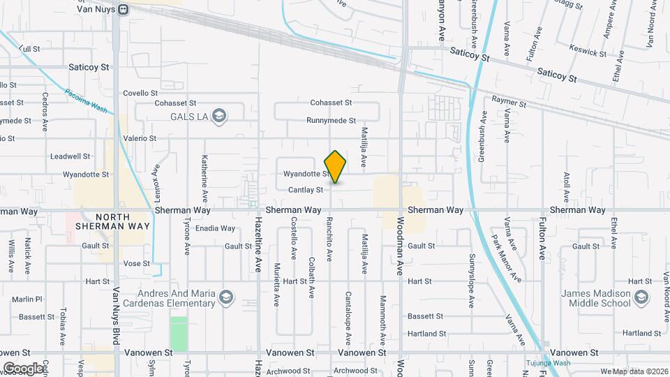 7236 Ranchito Ave Map and Location Details