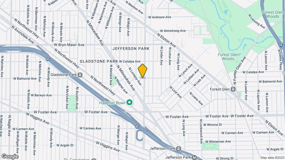 5366 N Central Ave Map and Location Details