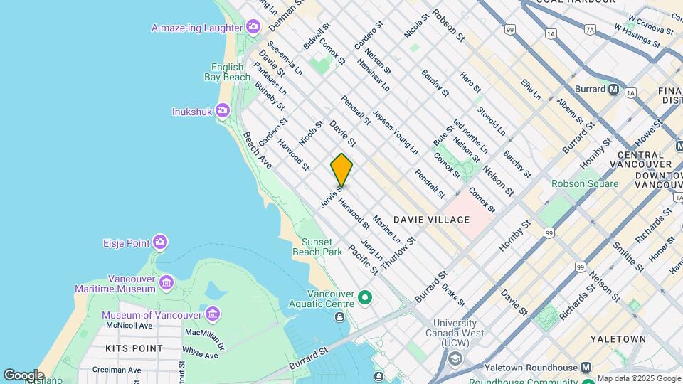 1330 Jervis St Map and Location Details