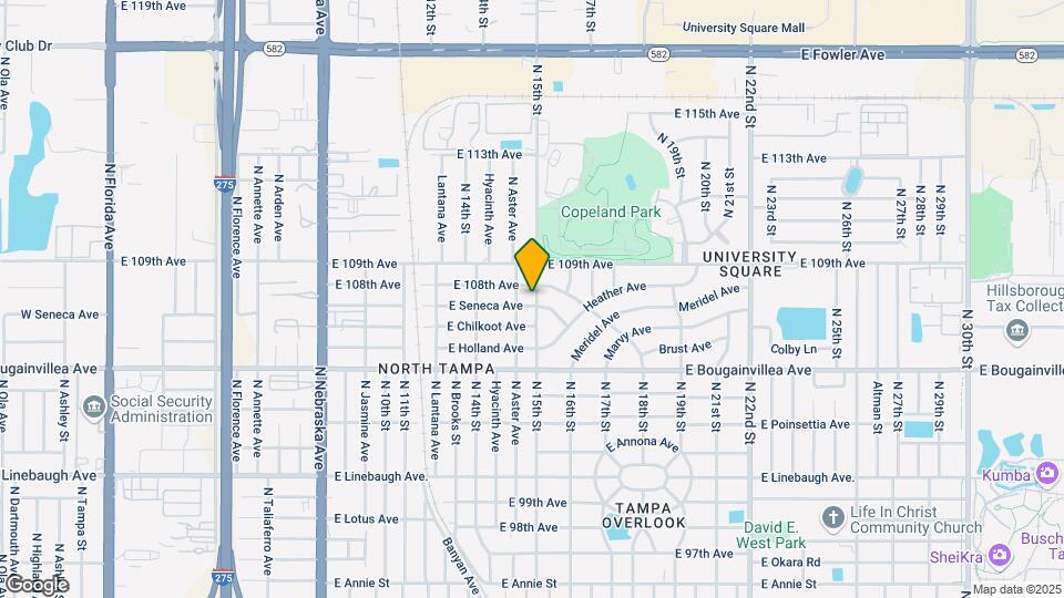 10704 N 15th St Map and Location Details