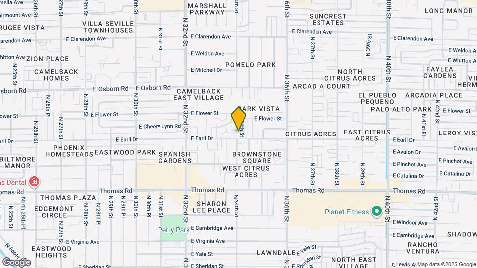 3106 N 34th St Map and Location Details