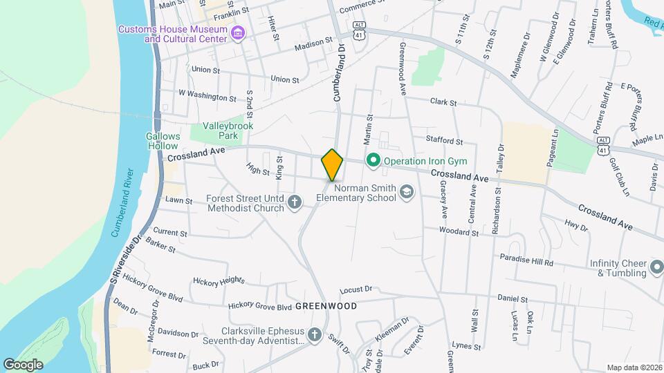 827 Cumberland Dr Map and Location Details