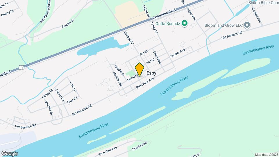 2303 Old Berwick Rd Map and Location Details