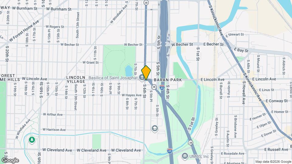 573-575-575 W Lincoln Ave Map and Location Details