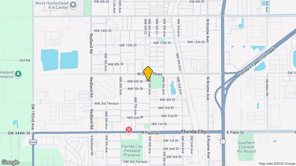 605 NW 6th St Map and Location Details