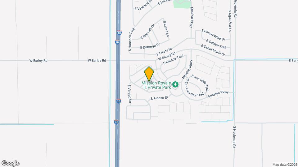 2421 E San Borja Trail Map and Location Details