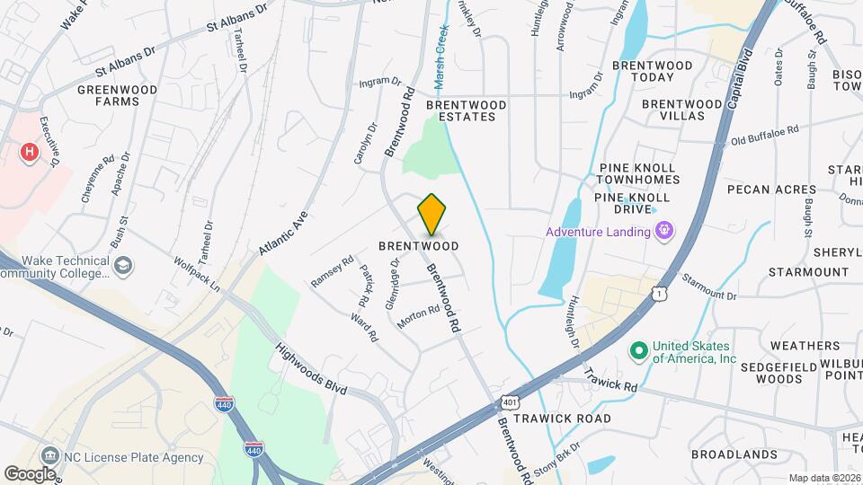 3304 Glenridge Dr Map and Location Details