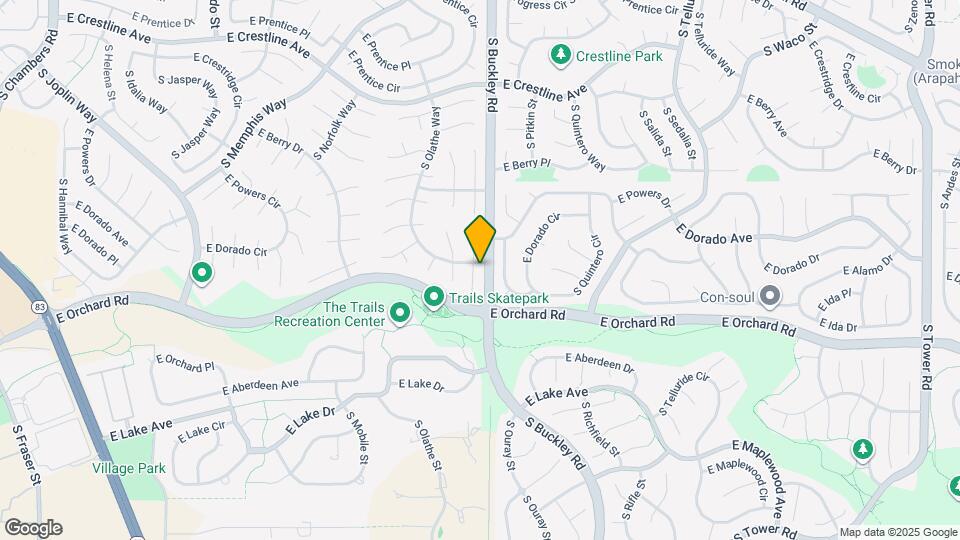 5752 S Ouray Ct Map and Location Details