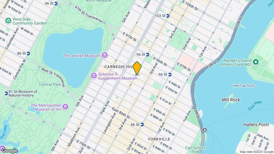 145 E 92nd St Map and Location Details
