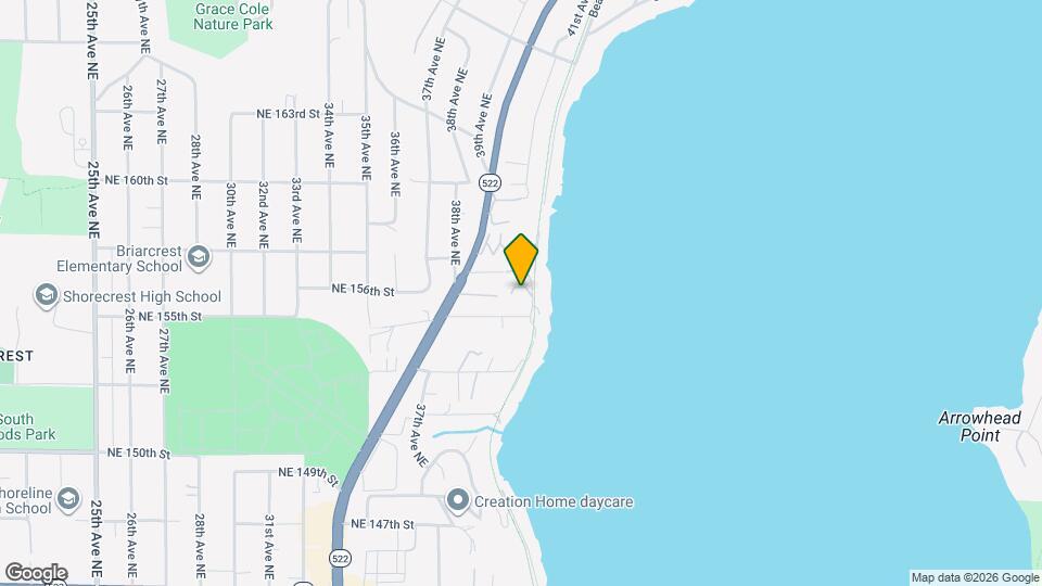 15523 Beach Dr NE Map and Location Details