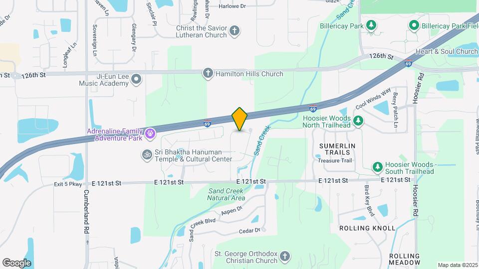 10513 Blue Springs Ln Map and Location Details