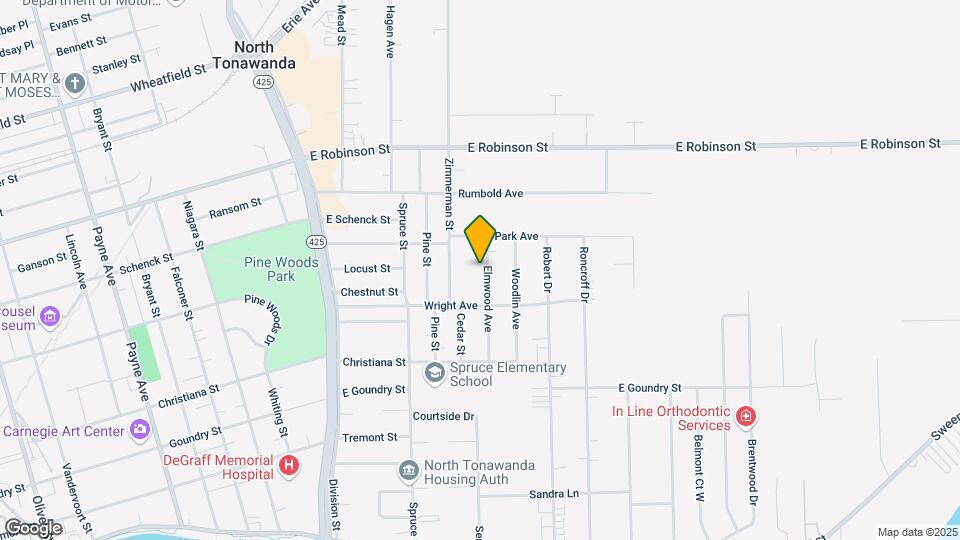 386 Elmwood Ave Map and Location Details