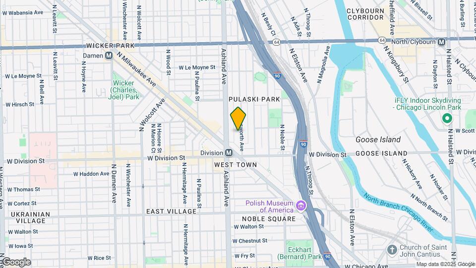 1246 N Bosworth Ave Mapa y Detalles de la Ubicación