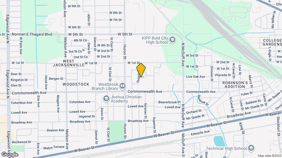 1045 Ontario St Map and Location Details