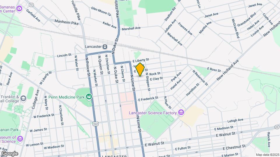 227 E Clay St Map and Location Details