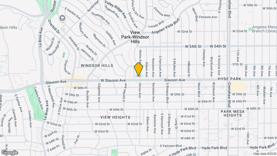 5761 Alviso Ave Map and Location Details