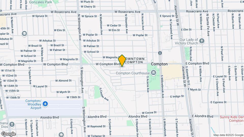 445 W Palm St Mapa y Detalles de la Ubicación