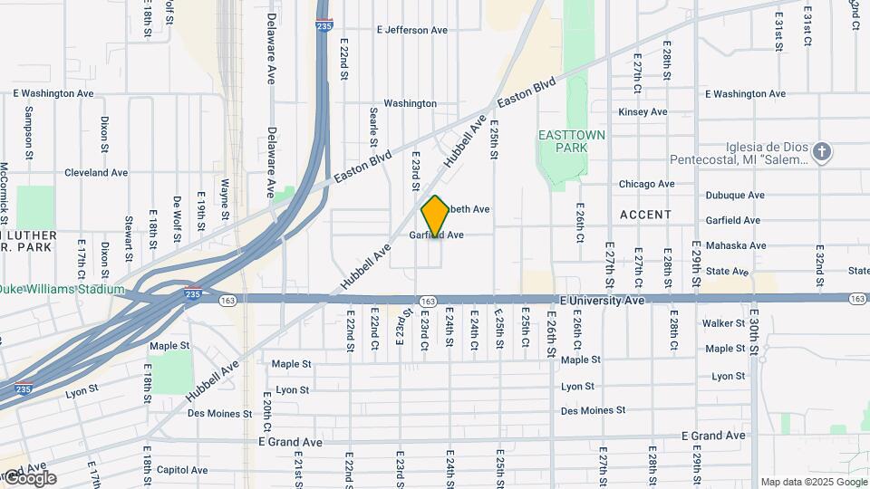 1254 E 24th St Map and Location Details