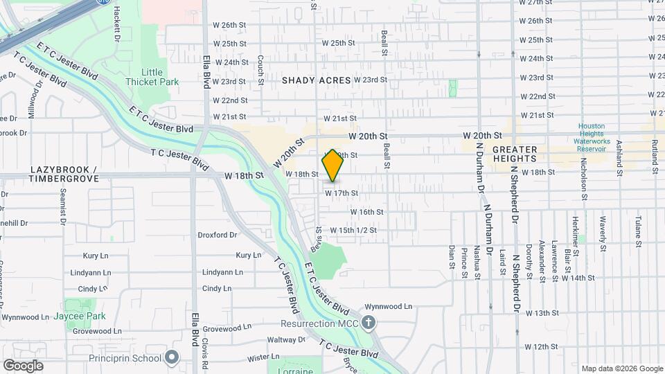 1267 W 17th St Map and Location Details