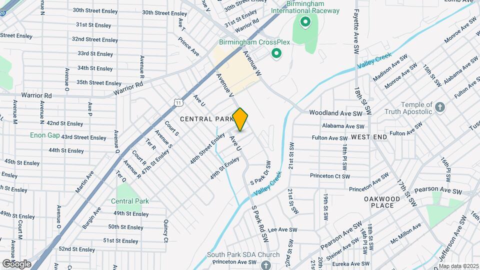 2112 48th Place Ensley Map and Location Details