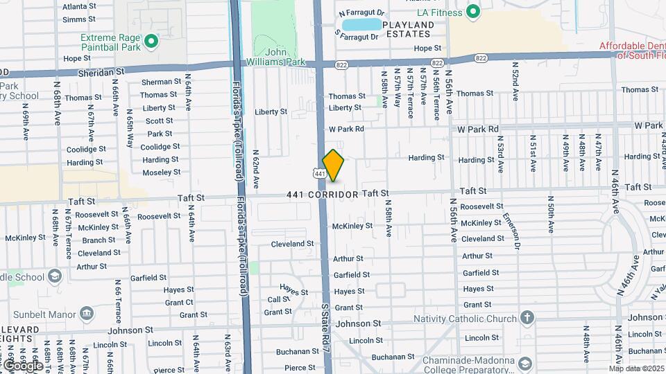 5937 Taft St Map and Location Details