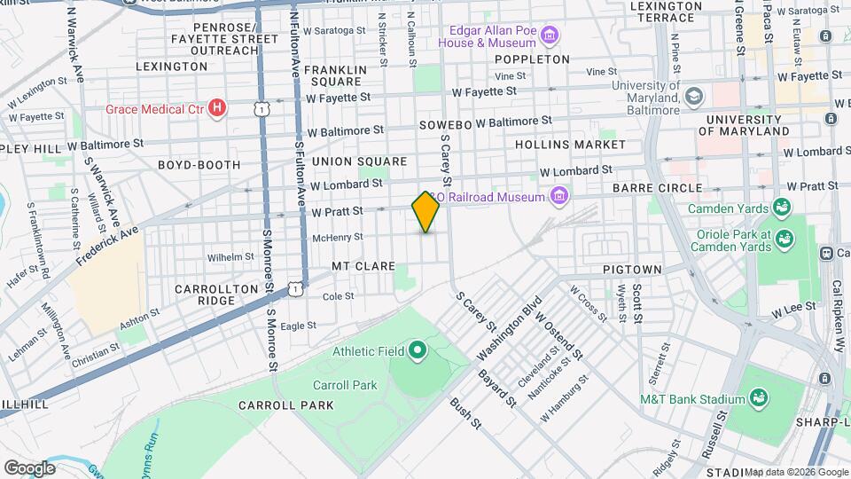 305 S Calhoun St Map and Location Details