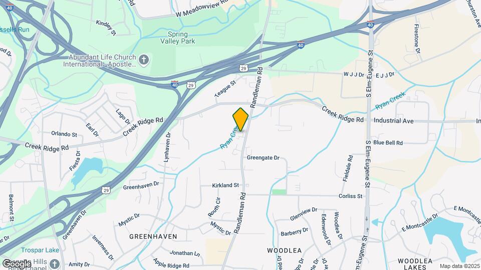 2610B-2624F Randleman Rd Map and Location Details