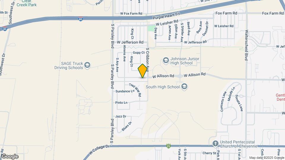1417 W Allison Rd-Unit -4 Map and Location Details