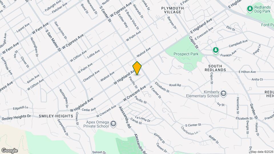 732 Cedar Ave, Unit 1.5 Downstairs Map and Location Details